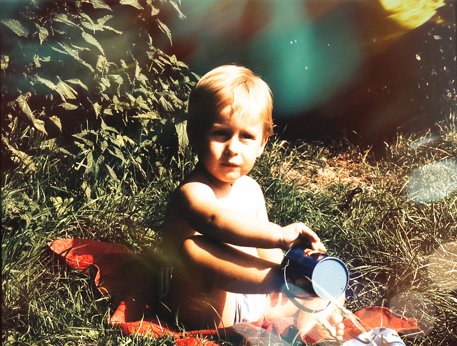 Frank as a young artist